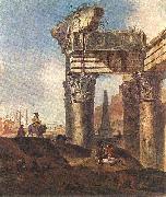 Jan Baptist Weenix Ancient Ruins USA oil painting artist